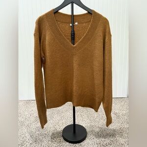 V-Neck Brown Sweater